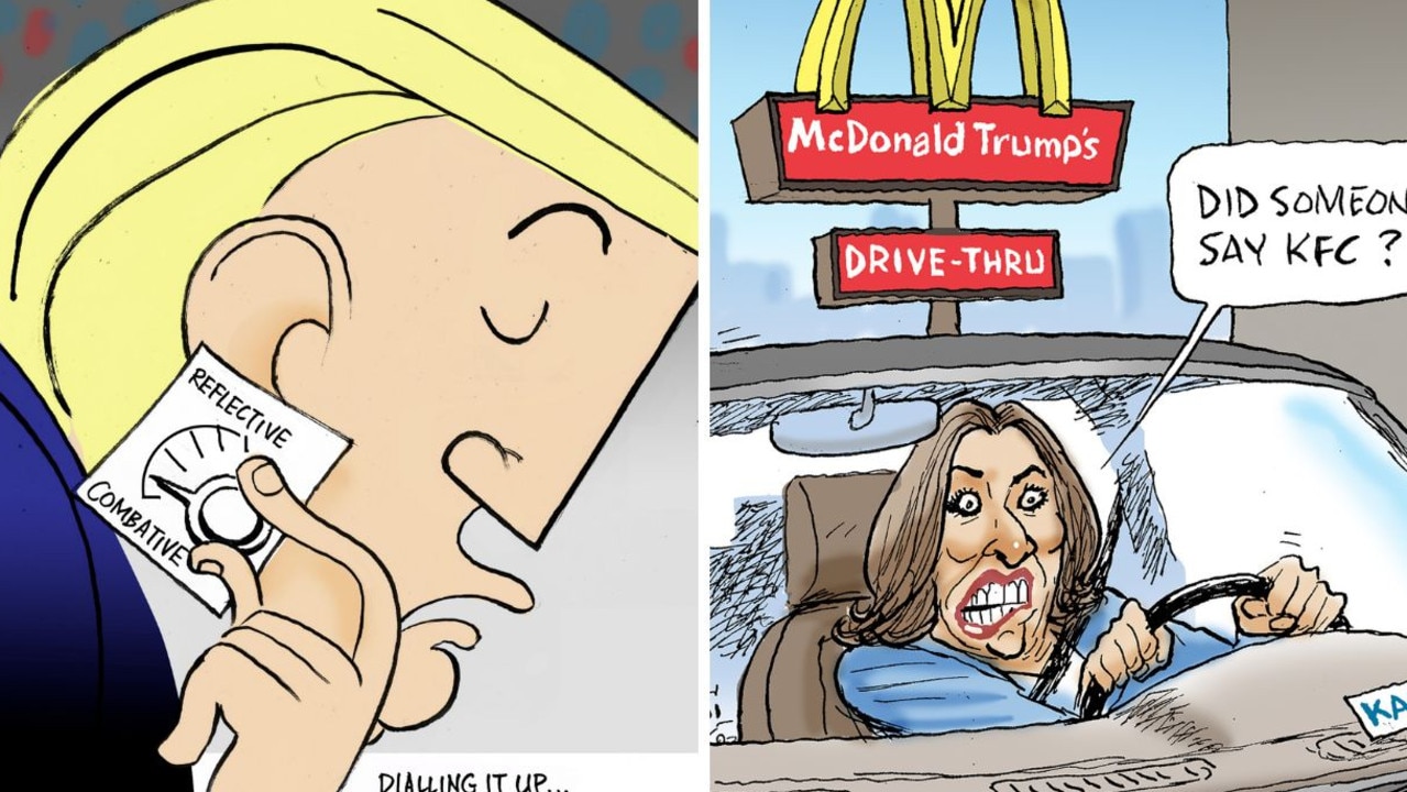 Powerful cartoons that reveal more about Trump, Harris