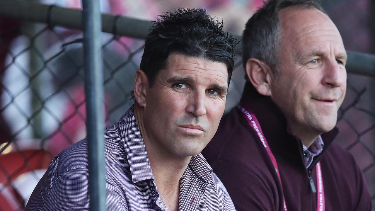 Trent Barrett will reportedly leave Manly at the end of 2018. Picture. Phil Hillyard