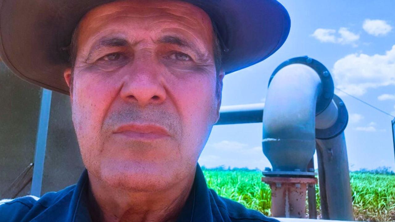 Burdekin River cane grower and chair of the Burdekin River Irrigation Area Mario Barbagallo said he feared Sunwater would recoup its costs by increase water charges to farmers. Picture: Contributed