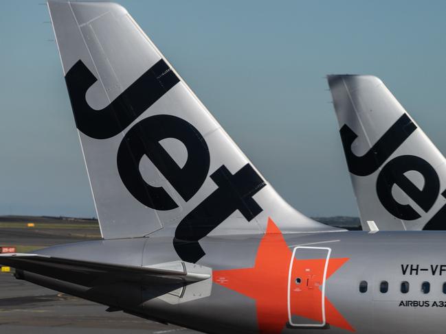 Jetstar Aircraft seen on the tarmac at Sydney Airport, Sydney, Friday, June 19, 2020. Qantas Group chief executive Alan Joyce says almost 400,000 seats have been sold on Qantas and JetstarÃ¢â¬â¢s domestic networks in the past two weeks, after some state borders opened. (AAP Image/James Gourley) NO ARCHIVING