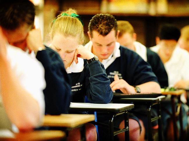 Students have sat their very first HSC exam this morning. Picture: Samantha Studdert