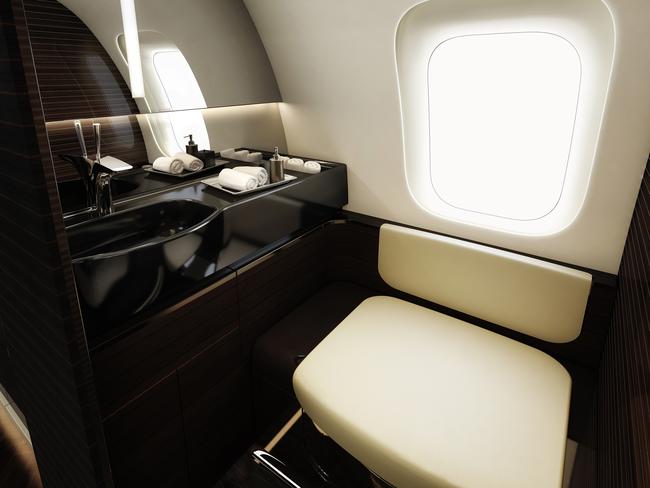 The fancy bathroom. Picture: Bombardier