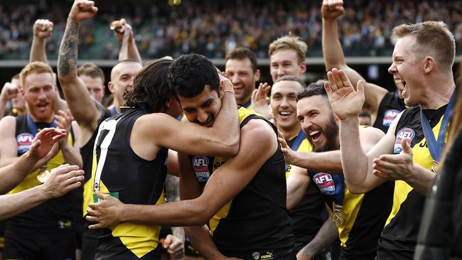 Marlion Pickett was a very popular man after his incredible AFL debut.