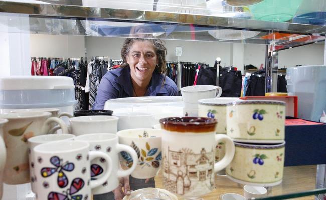 Volunteer Jacquie Cosentino at the new Lifeline Supa Store in Fernvale. . Picture: Claudia Baxter