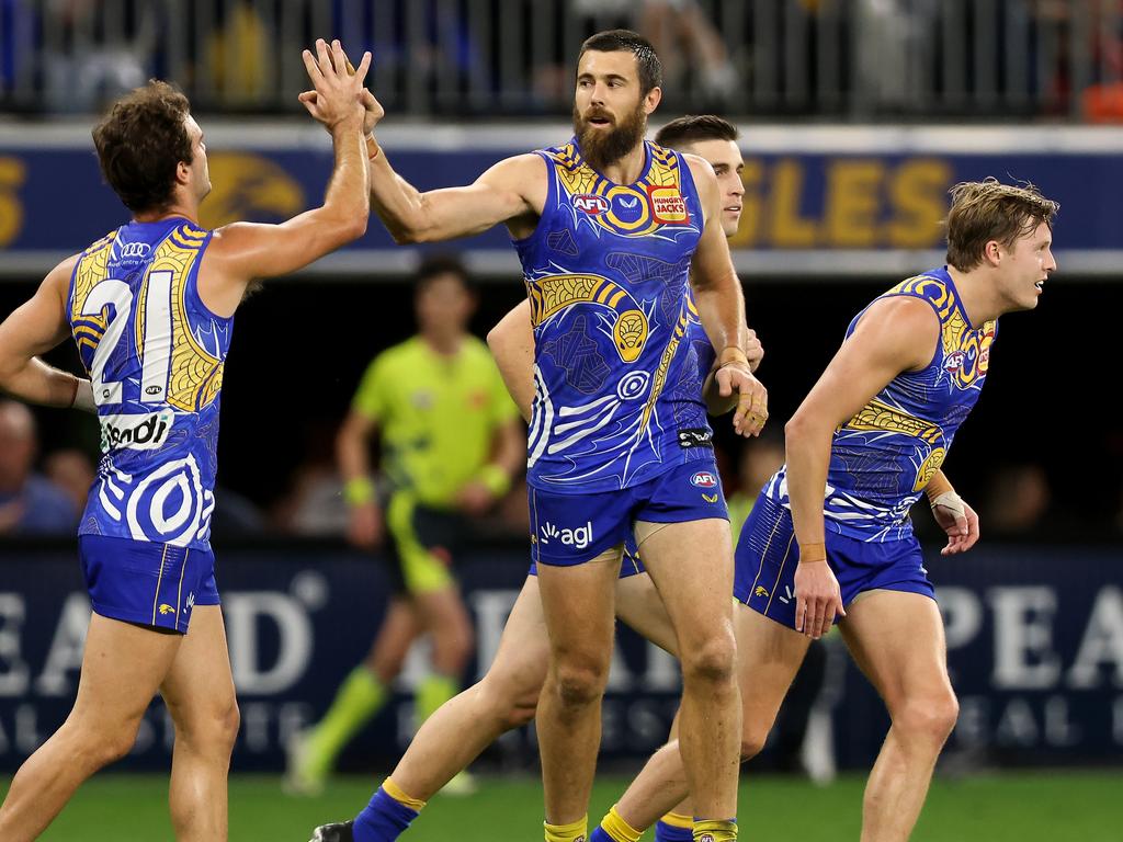 The Eagles went toe-to-toe with the Bombers all night. (Photo by Paul Kane/Getty Images)