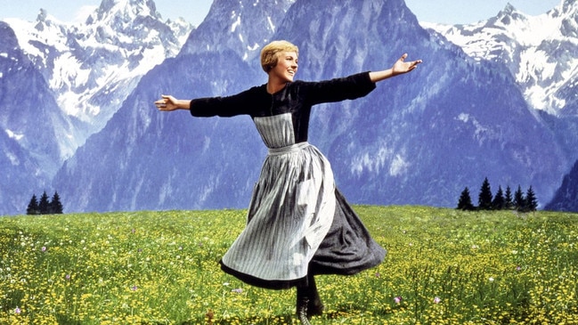 Julie Andrews in beloved movie The Sound of Music.