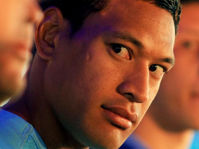 Israel Folau of the Waratahs   at the Super Rugby season 2014 Launch at South Maroubra Surf Club, Sydney. pic Mark Evans