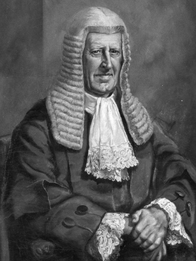 The official portrait of former Chief Justice Sir George Murray.