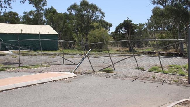 Outside the Pioneers Football Club headquarters on Stuart Hwy, Alice Springs, Wednesday September 10. Picture: Gera Kazakov