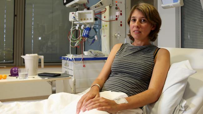 Ayllie White, 39, was stung by an Irukandji jellyfish while snorkelling off Fitzroy Island. Picture: Stewart Mclean