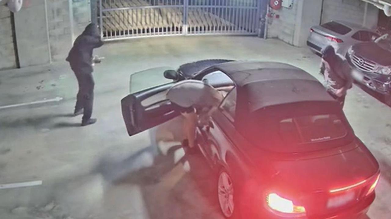 CCTV footage showed the alleged theft in a apartment complex car park. (Supplied: Queensland Police Service)