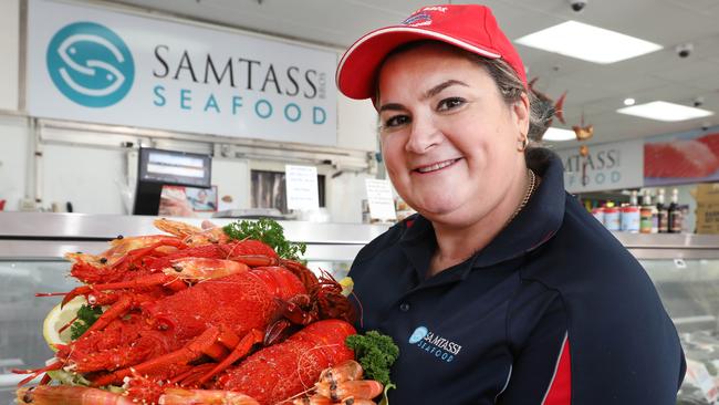 Michelle Farinola from Samtass at the Central Market store before it closed. Picture: Dean Martin