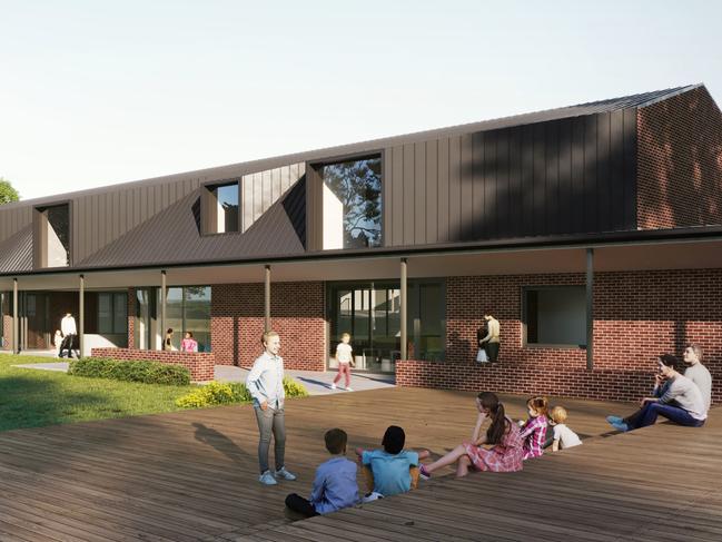 An architectural render of a planned upgrade at Bangalow Public School.