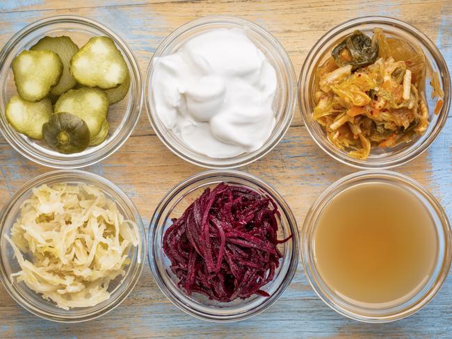 Fermented foods such as yoghurt, kimchi and sauerkraut support a healthy gut, and in turn, a healthy mental state.