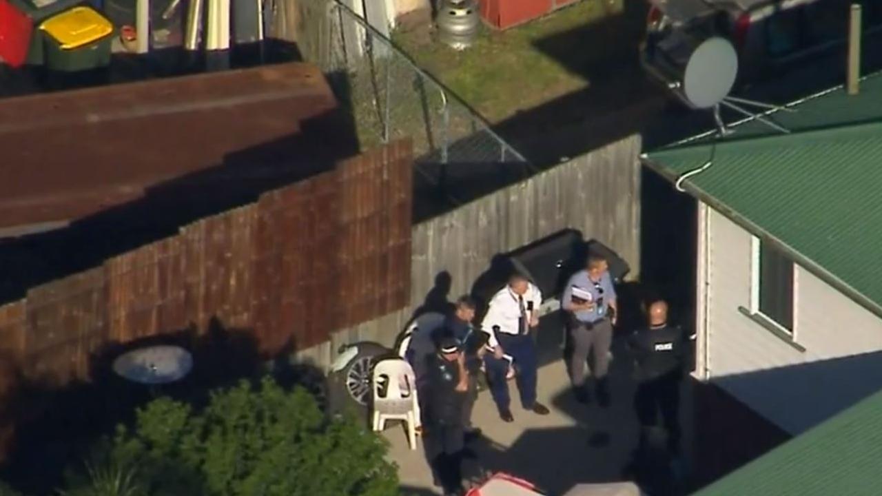 A man was shot dead after allegedly assaulting police with a knife.Picture: Nine