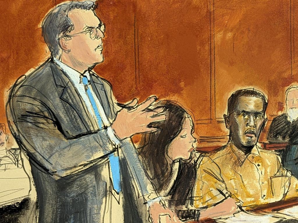 The rapper, in a courtroom sketch from last October, would have got reduced prison time had he agreed to the plea deal. Picture: Elizabeth Williams via AP