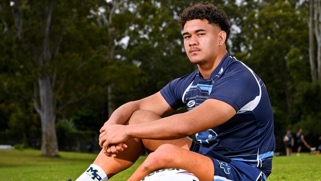 Elijah Keung Langer Trophy schoolboy rugby league players. Thursday May 2, 2024. Picture, John Gass