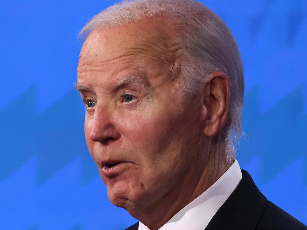 U.S. President Joe Biden delivers remarks during the CNN Presidential Debate. Picture: Getty Images via AFP