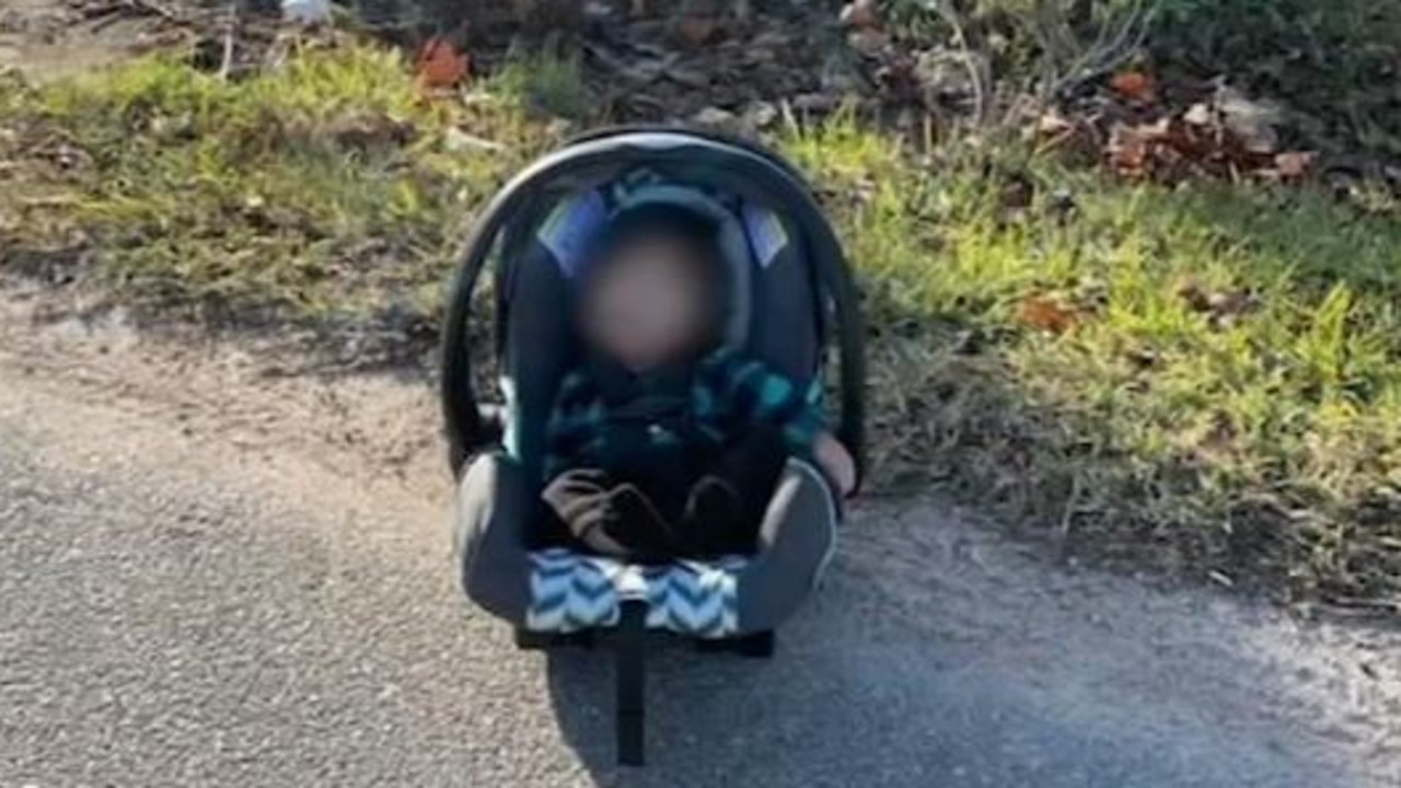 A baby was abandoned on the side of the road after a carjacking. Source: ABC13