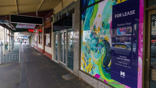 Lygon Street is home to many vacant store fronts. Picture Jay Town