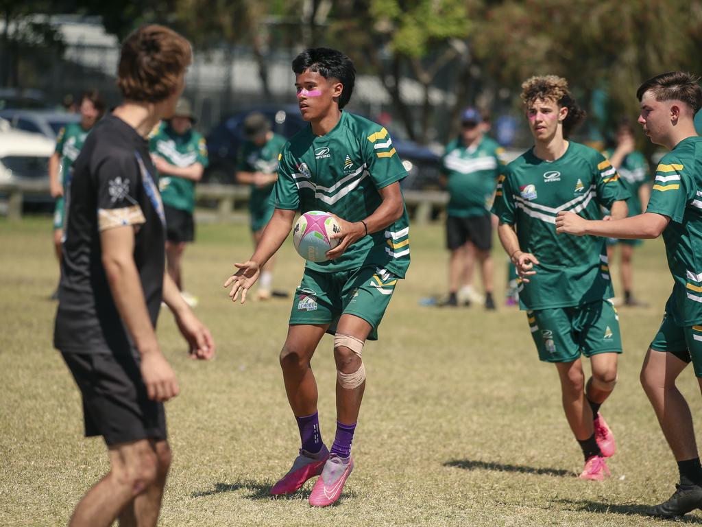 Iona College V Pine Rivers State High at the 2024 Gold Coast Titans All Schools Touch Football Picture: Glenn Campbell