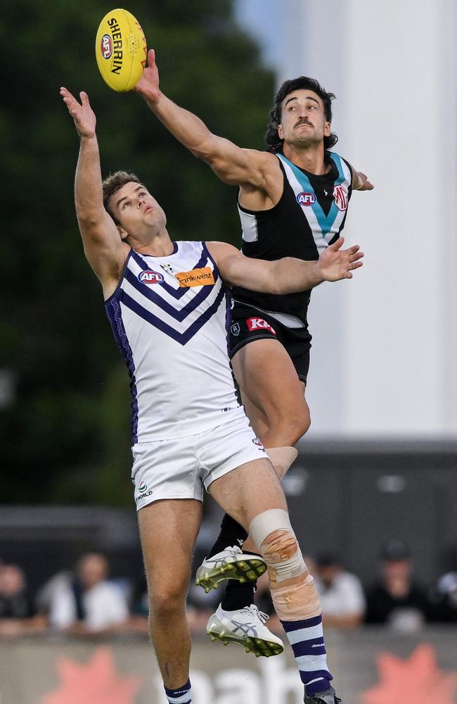 Ivan Soldo will lead the Power’s ruck brigade on Sunday. Picture: Mark Brake/Getty Images