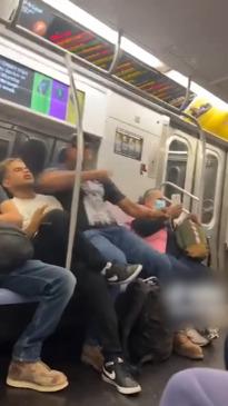 Man viciously knocked out after falling asleep on fellow passenger