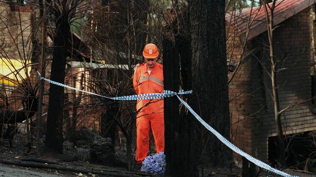 Several houses in the Ferny Creek area were destroyed in the blaze.