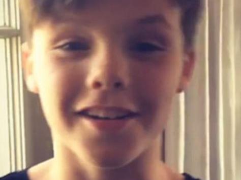 Cruz Beckham has shown he can sing.