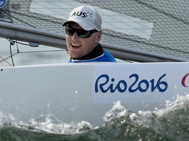 2.4mR / Matthew Bugg (AUS) Olympic Stadium / Day 8 Sailing 2016 Paralympic Games - RIO Brazil Australian Paralympic Committee Rio Brazil Thursday 15th September 2016 © Sport the library / Jeff Crow