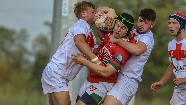 Gethin Thomas representing Wales at the 2022 European Championships against England. Picture: Roberto Comuzzo