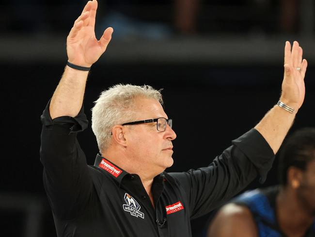 Melbourne United coach Dean Vickerman is a funny man. Picture: Getty Images