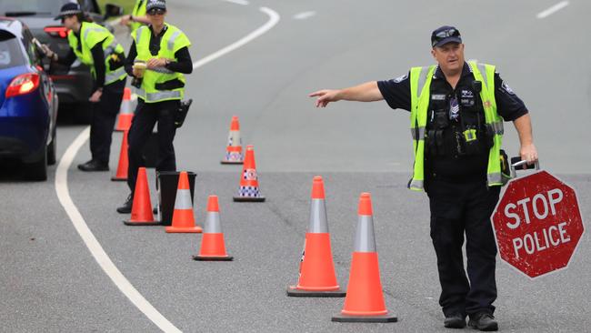 Police carry out an RBT operation. Generic image.