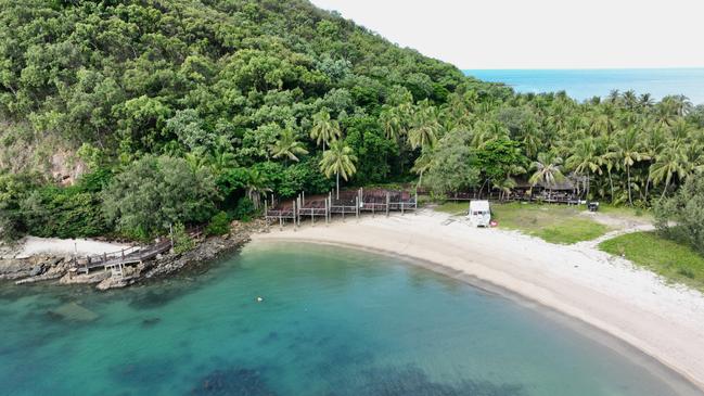 Millionaire Hong Kong businessman Benny Wu has owned Double Island Resort, off the coast of Palm Cove in Far North Queensland, since 2012. He has allowed the facilities to fall into a state of neglect and disrepair, in breach of his lease conditions set out by the Queensland Government. Picture: Brendan Radke