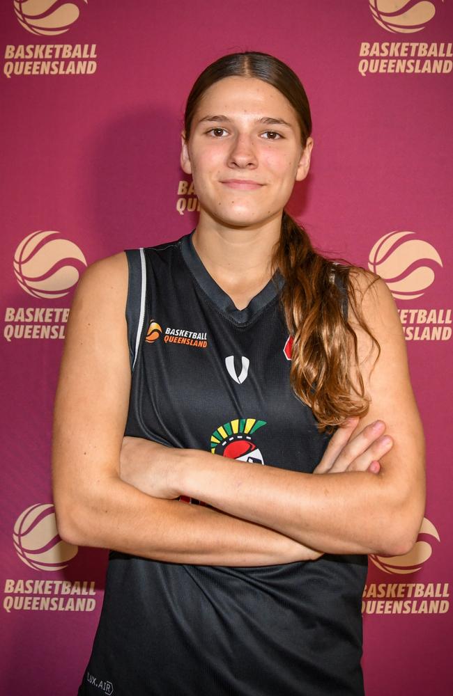 Queensland South U16 Girls player Olivia Olechnowicz. Picture: Basketball Queensland