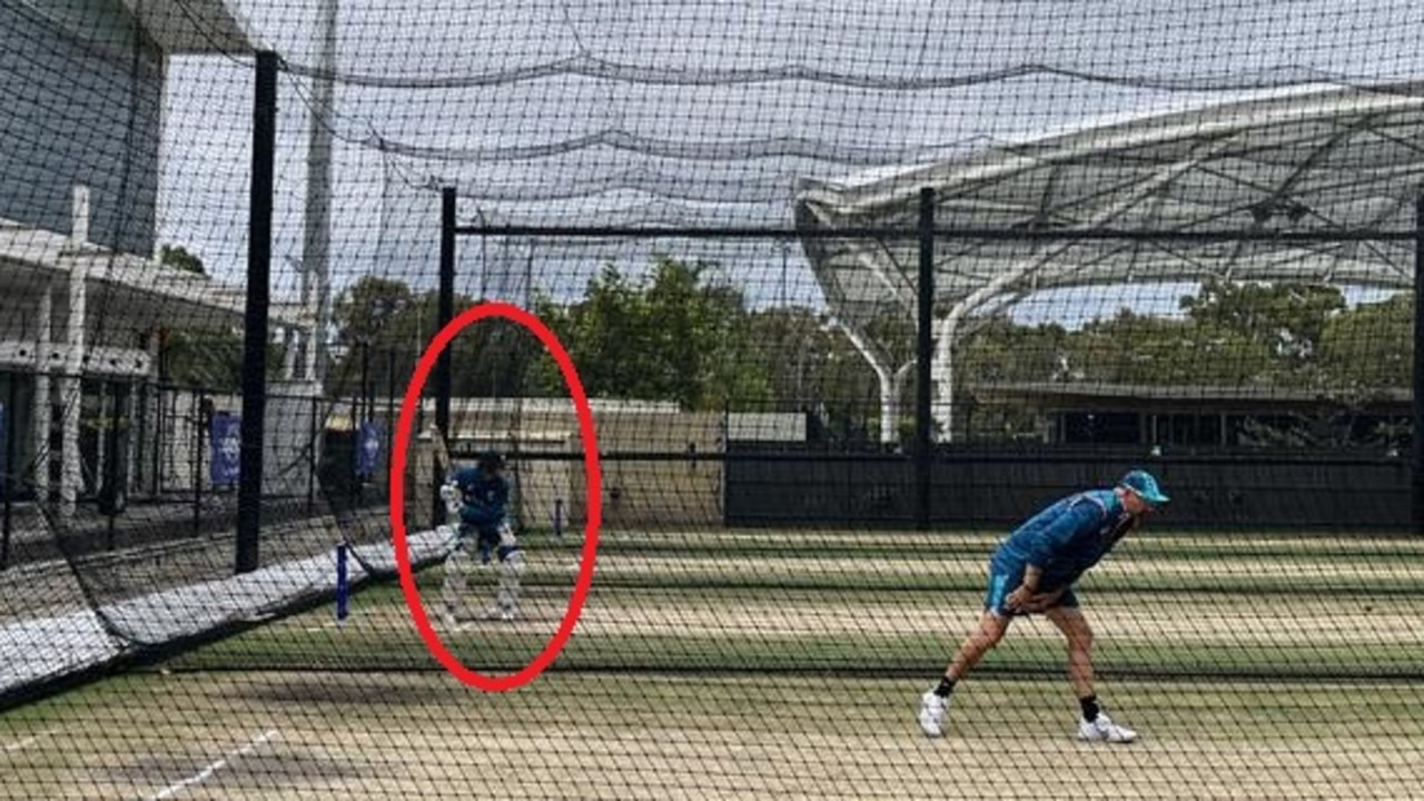 Steve Smith in the nets the morning after his first innings’ 12.