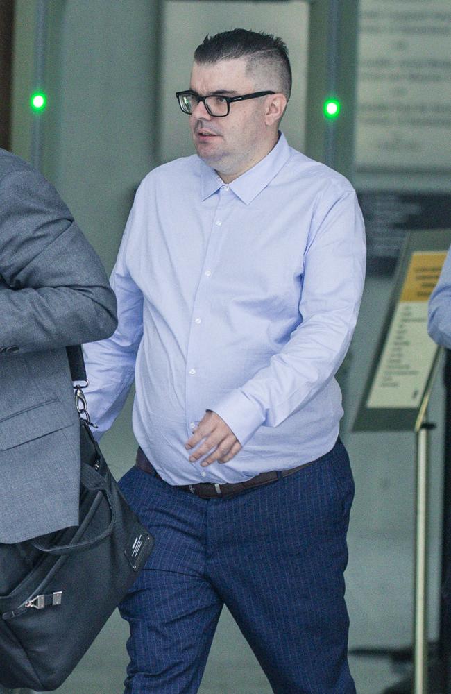 Daniel John Rynenberg leaves Brisbane District Court on December 9, 2024. Picture: NewsWire / Nicholas Eagar