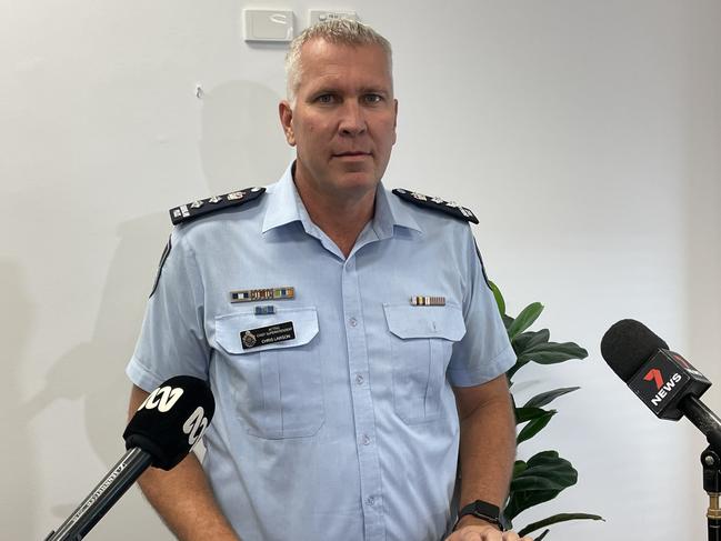 Acting Chief Superintendent Chris Lawson has outlined how police were tackling Townsville’s rampant property crime problem. Picture: Leighton Smith