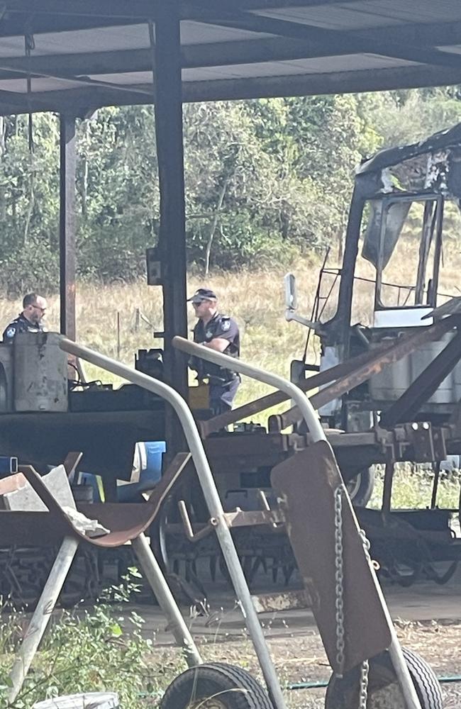 Fireys rushed to a motor home fire at Ridolfis Road at Farleigh, north of Mackay. September 5, 2022. Picture: Zoe Devenport