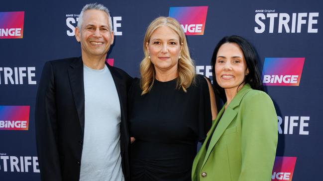 The Made Up Stories trio premiering Strife last year. Picture: Getty Images