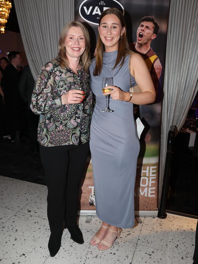 MELBOURNE, AUSTRALIA – OCTOBER 9 2024Jennifer Horvath and Jessica Horvath at the VAFA Awards Night at the San Remo Ballroom in Carlton on October 9, 2024Picture: Brendan Beckett