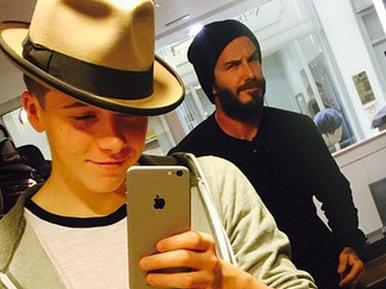 "Trying hats on" Picture: Brooklyn Beckham/Instagram