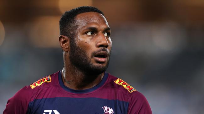 The Broncos are keeping an eye on Storm premiership winner turned Reds winger Suliasi Vunivalu. Picture: Mark Kolbe/Getty