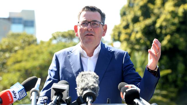 There were all manner of conspiracies flying around amid the Victorian Premier’s sudden departure. Picture: NCA NewsWire / Andrew Henshaw