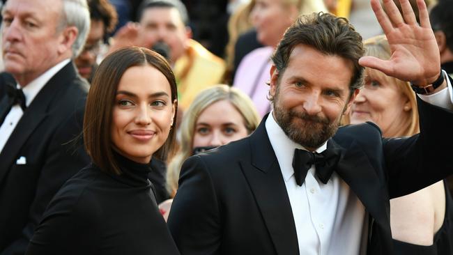 Cooper and his ex Irina Shayk. Picture: AFP