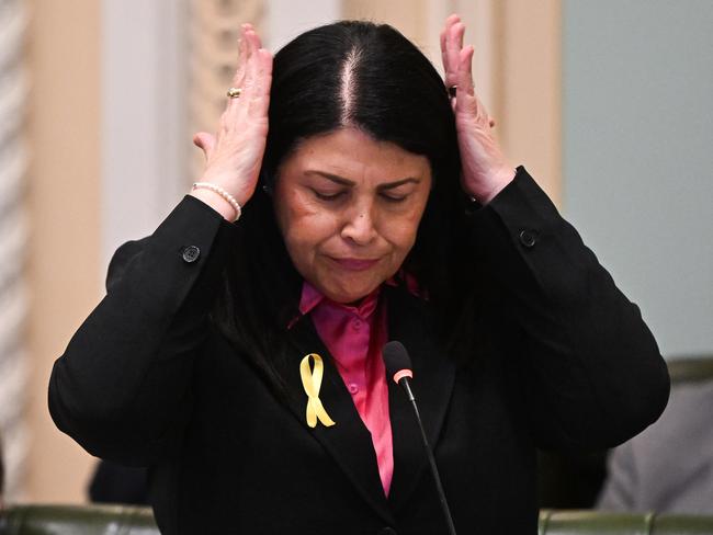 BRISBANE, AUSTRALIA - NewsWire Photos - AUGUST 22, 2024.Queensland Industrial Relations Minister Grace Grace during Question Time at Parliament House in Brisbane. Picture: Dan Peled / NewsWire