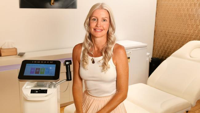 Townsville Anti-Aging Clinic owner Nicole Shir with the first and only Morpheus 8 machine in Townsville. Picture: Shae Beplate.