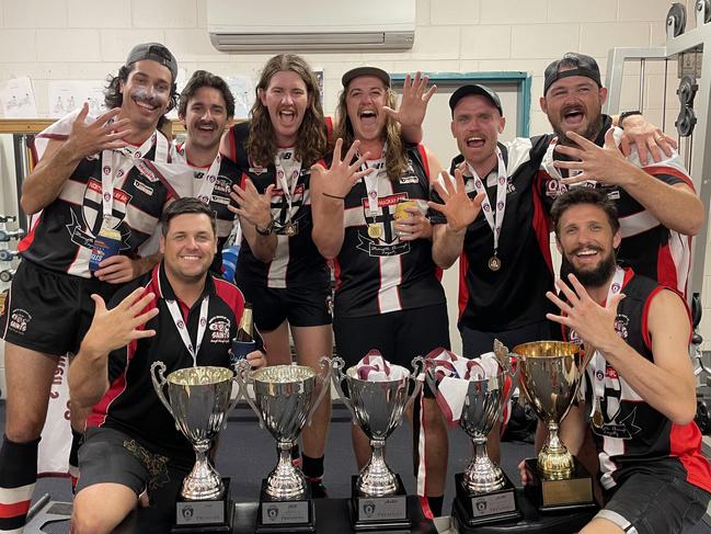 The North Mackay Saints have six five-time premiership players. Picture: Supplied.