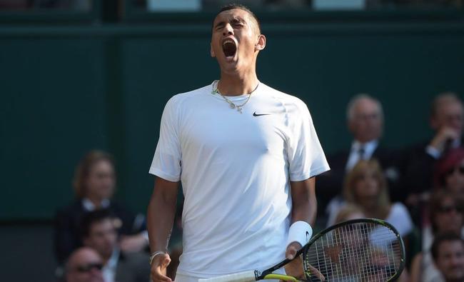 Australia's most-read about sportsman in 2015, Nick Kyrgios. Picture: FACUNDO ARRIZABALAGA