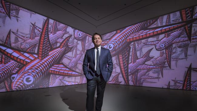 NGV director Tony Elwood dreamed up the Escher and nendo pairing in early 2017. Picture: Jason Edwards